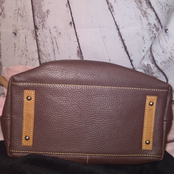 Vintage Dooney & Bourke Dual Handle Shoulder Strap Large Totebag Brown - Picture 5 of 16